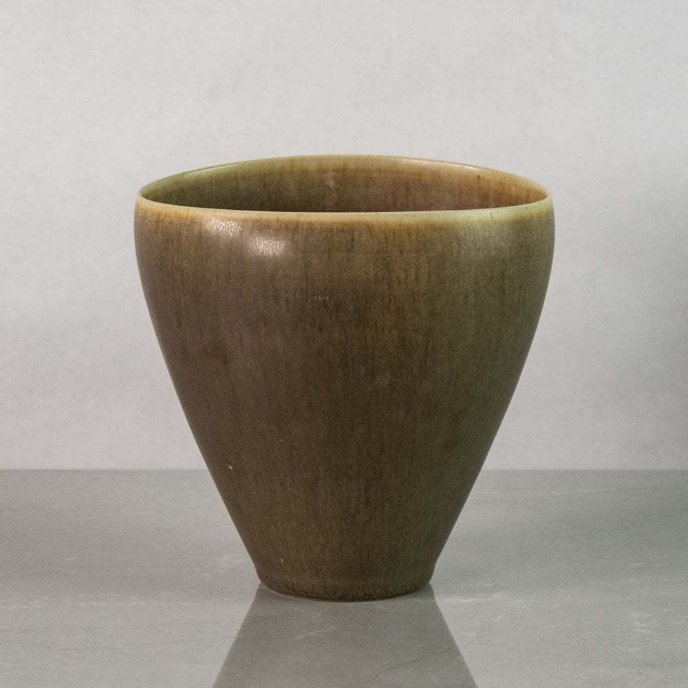 Group of Palshus vases with haresfur glaze