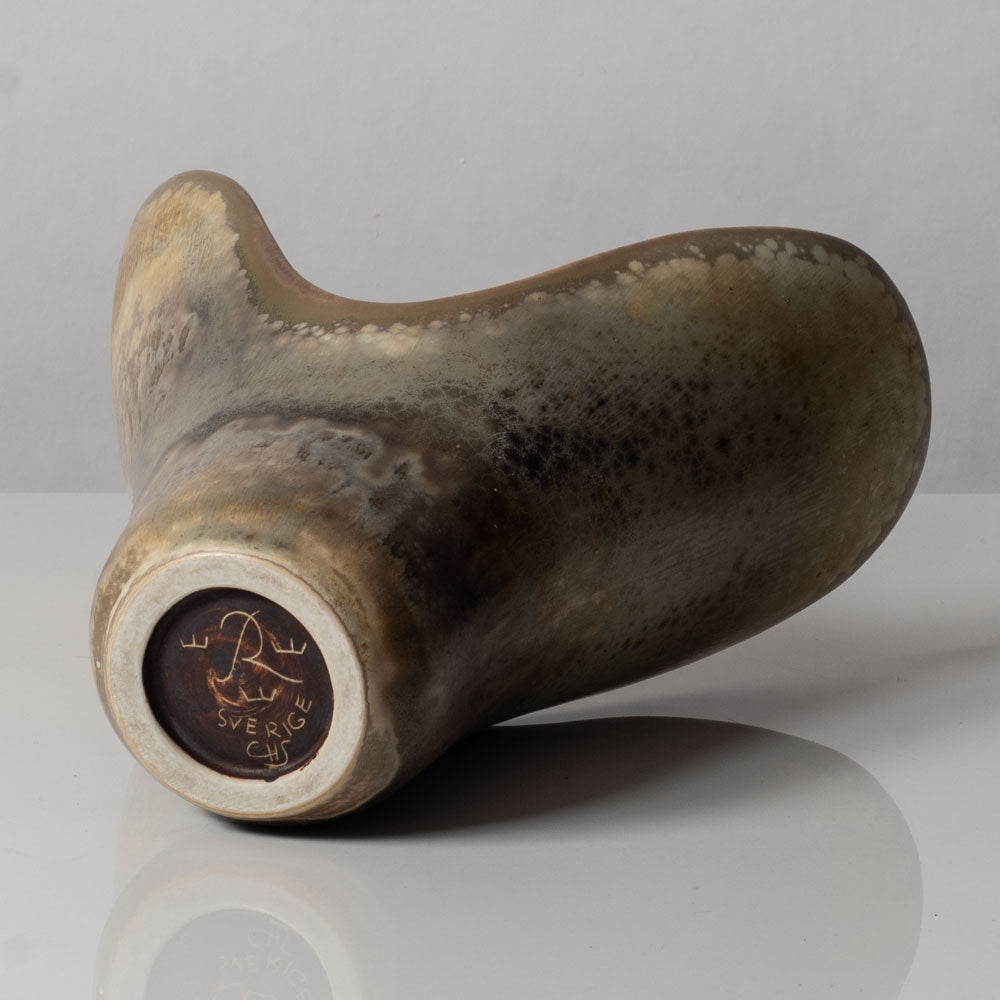 Carl Harry Stålhane for Rorstrand stoneware vase with light brown crystalline glaze L3499