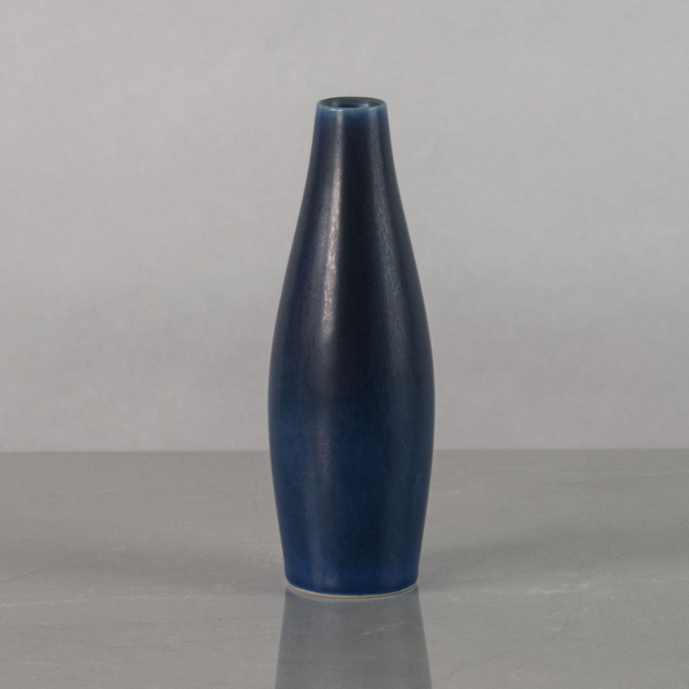 Per Linnemann-Schmidt at Palshus , slim vase with blue haresfur glaze J1729