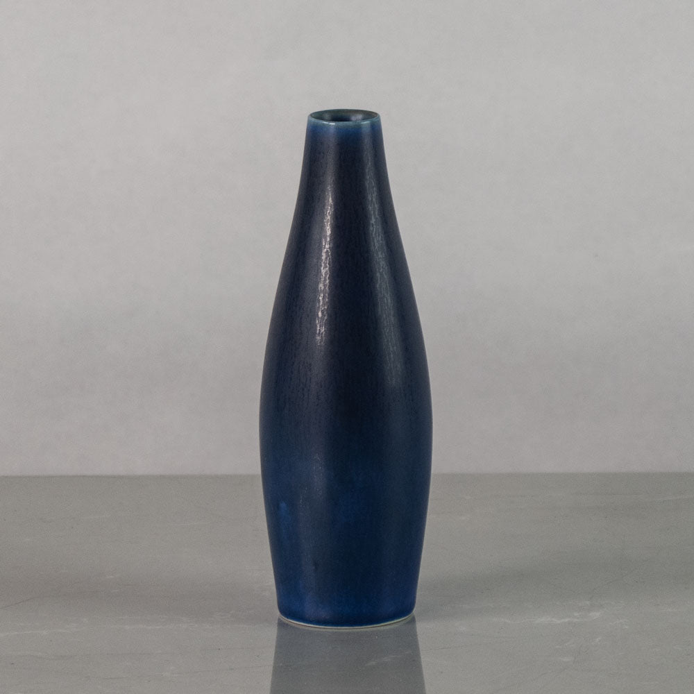 Per Linnemann-Schmidt at Palshus , slim vase with blue haresfur glaze J1729