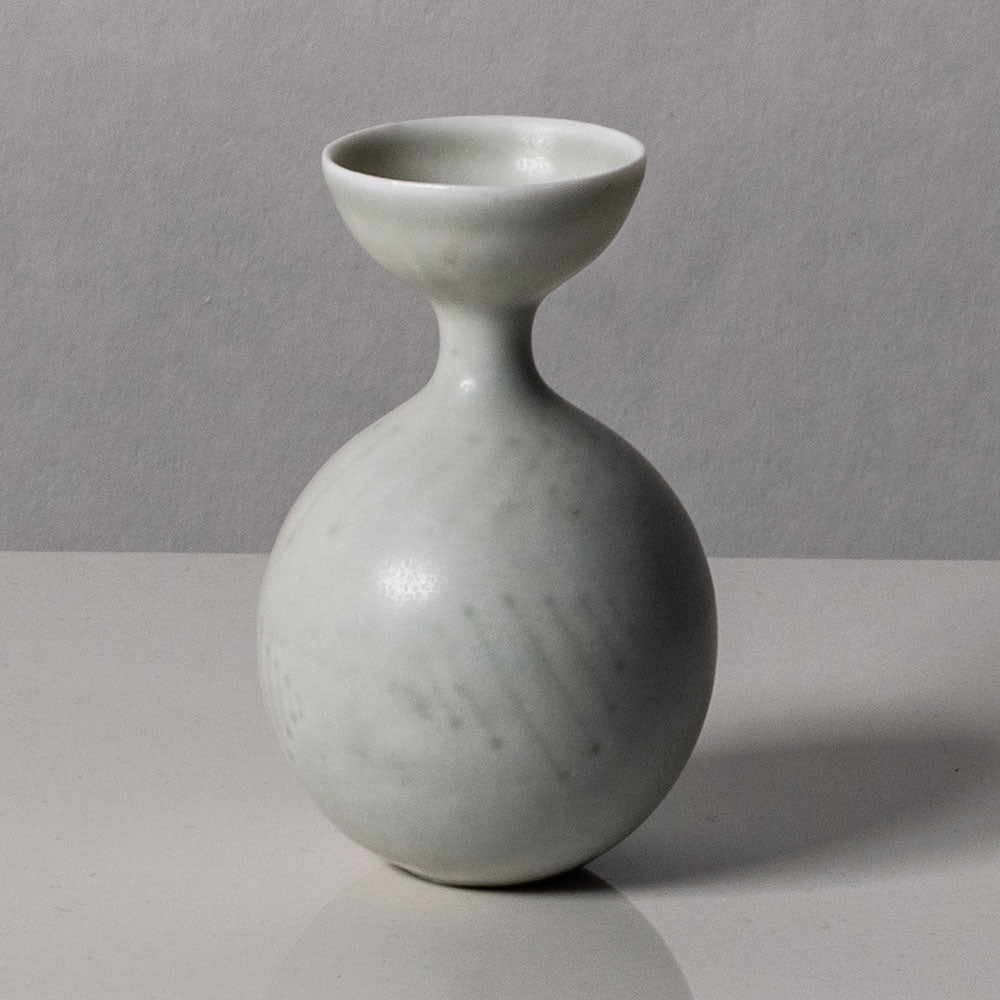 Carl Harry Stålhane for Rörstrand, Sweden, porcelain cabinet vase with matte white glaze L3626