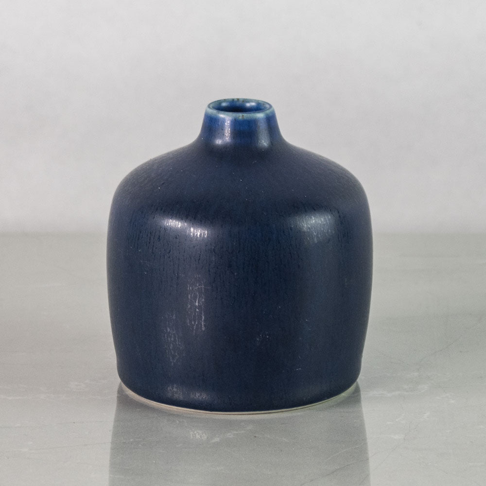 Per Linnemann-Schmidt at Palshus , small vase with blue haresfur glaze J1730