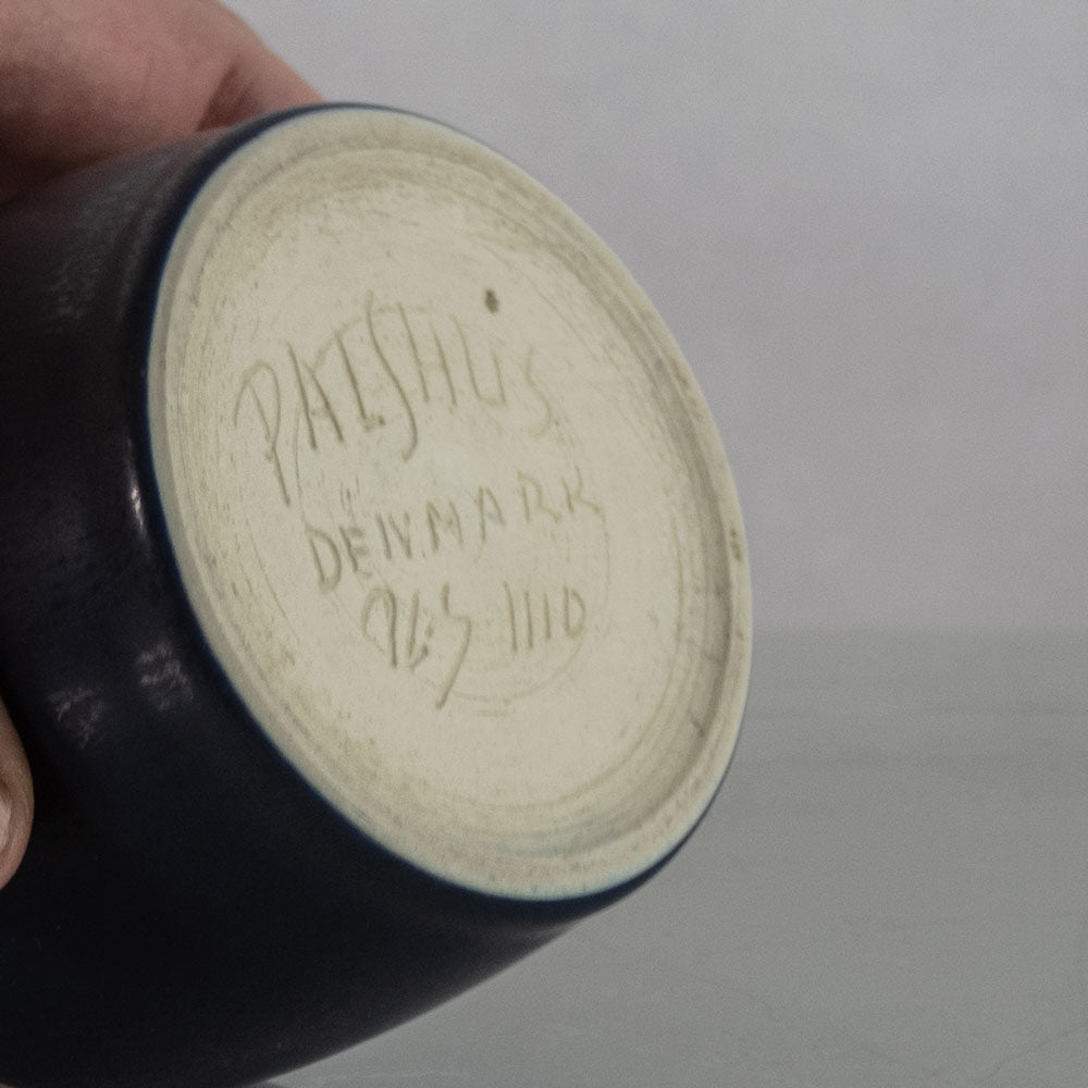 Per Linnemann-Schmidt at Palshus , small vase with blue haresfur glaze J1730