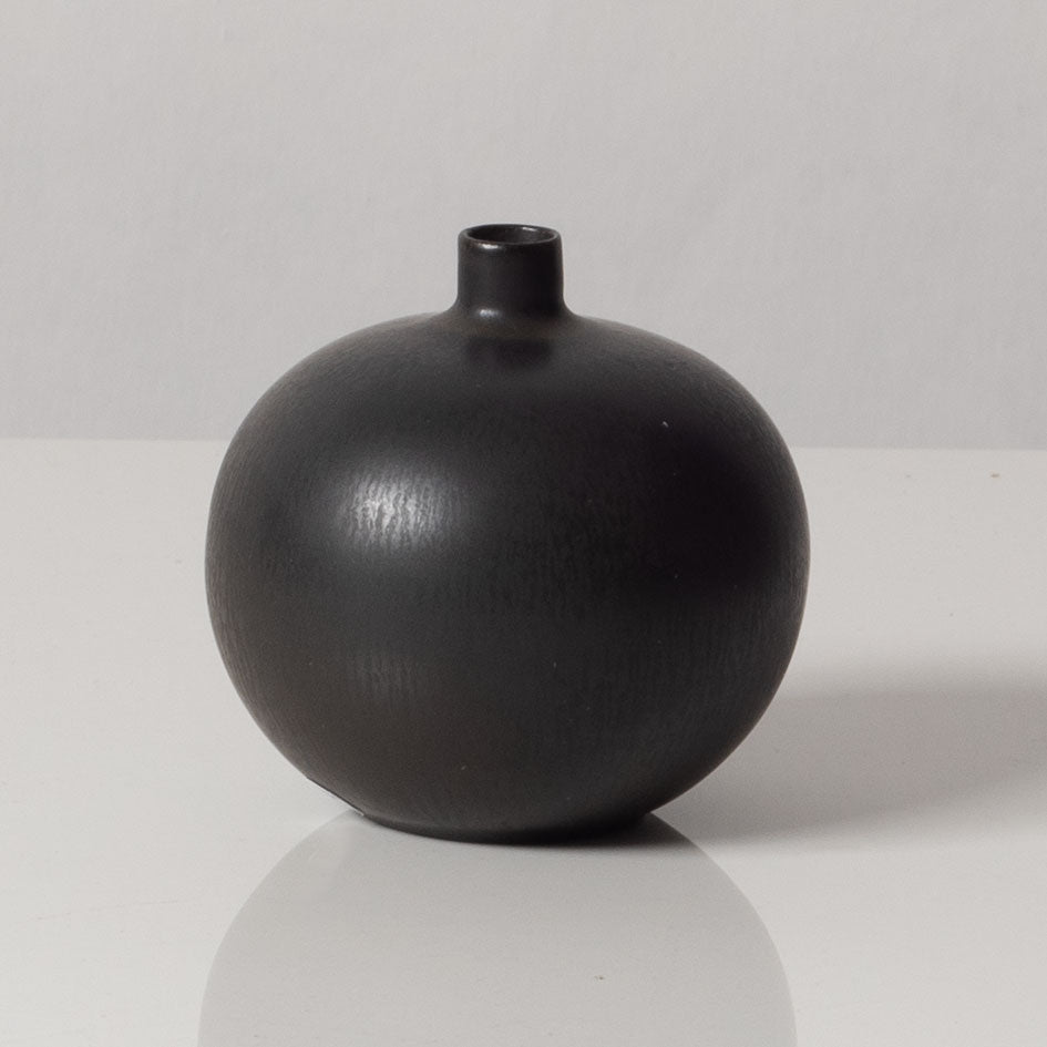 Group of dark brown vases by Carl Harry Stålhane for Rörstrand, Sweden