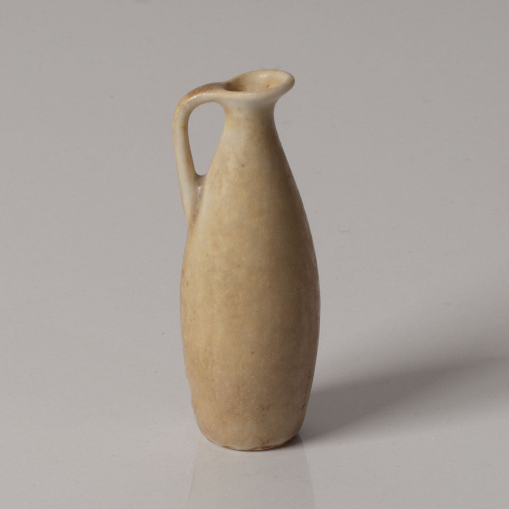 Carl Harry Stålhane for Rörstand, Sweden, miniature jug with matte buff glaze J1457
