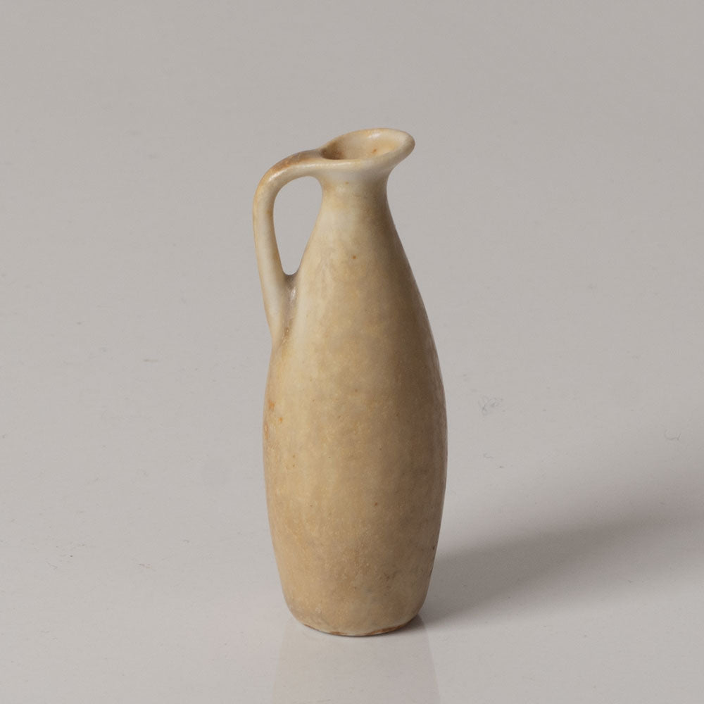 Carl Harry Stålhane for Rörstand, Sweden, miniature jug with matte buff glaze J1457