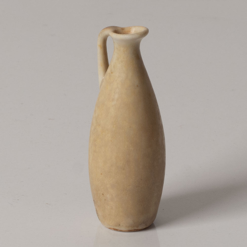 Carl Harry Stålhane for Rörstand, Sweden, miniature jug with matte buff glaze J1457