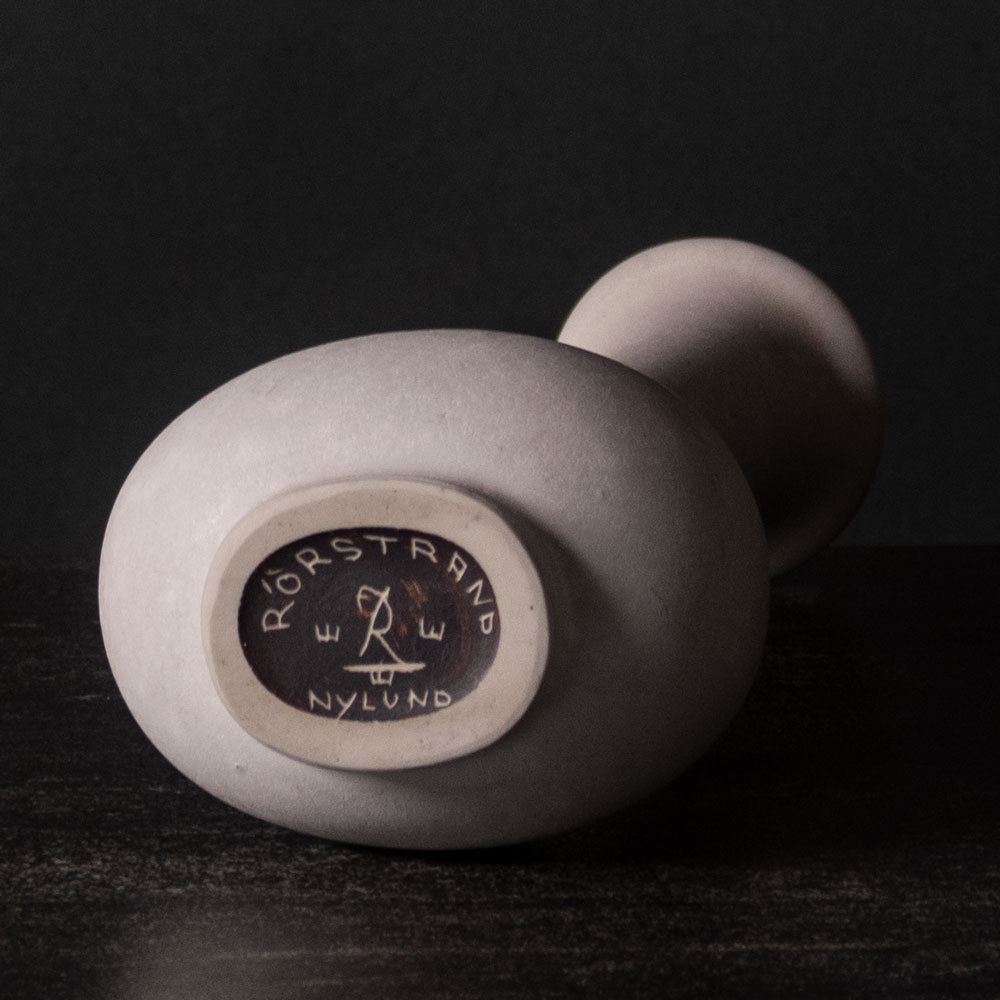 Gunnar Nylund for Rörstrand, Sweden, long necked vase with matte white glaze J1542