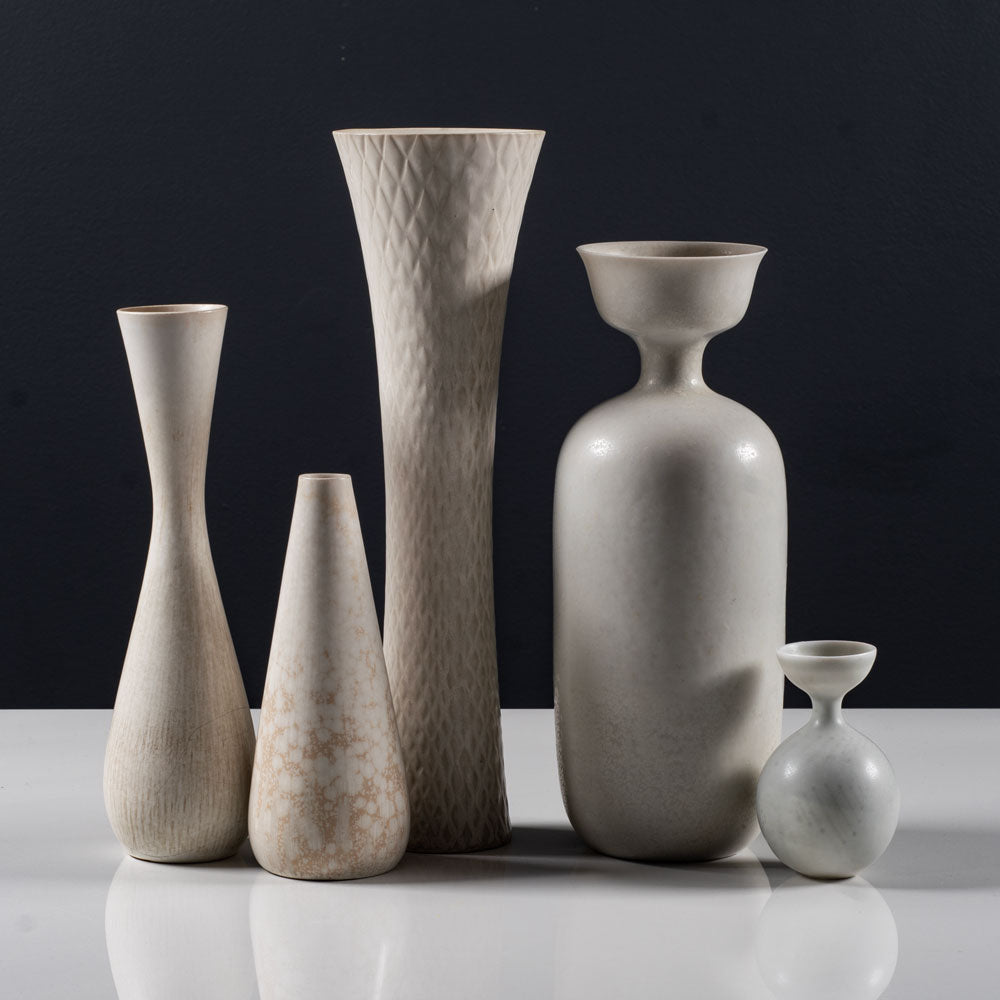 Group of white vases by Carl Harry Stålhane for Rörstrand, Sweden