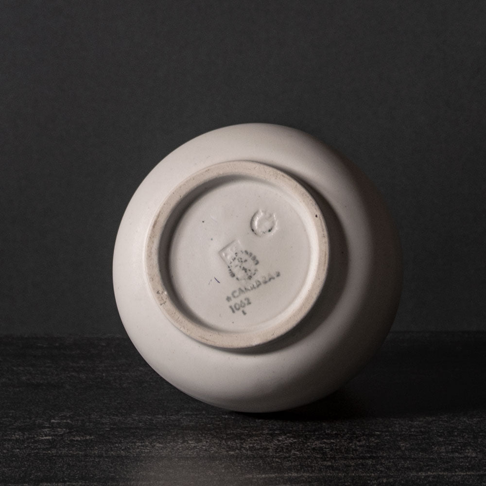 Wilhelm Kåge for Gustavsberg, Sweden, Carrara vase with matte white glaze J1563