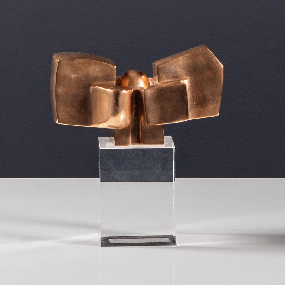 José Luis Sánchez, Spain, bronze sculpture on acrylic base L3622