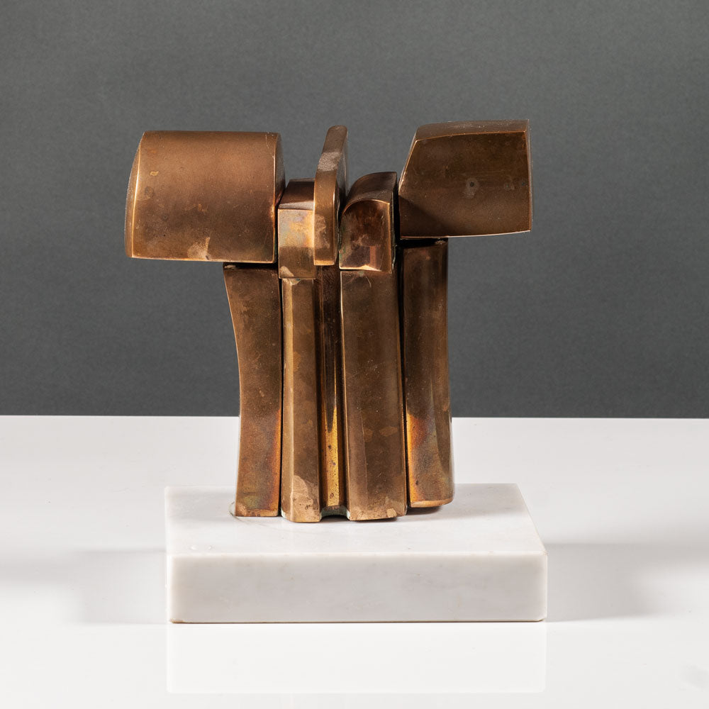 José Luis Sánchez, Spain, bronze sculpture on marble base J1099