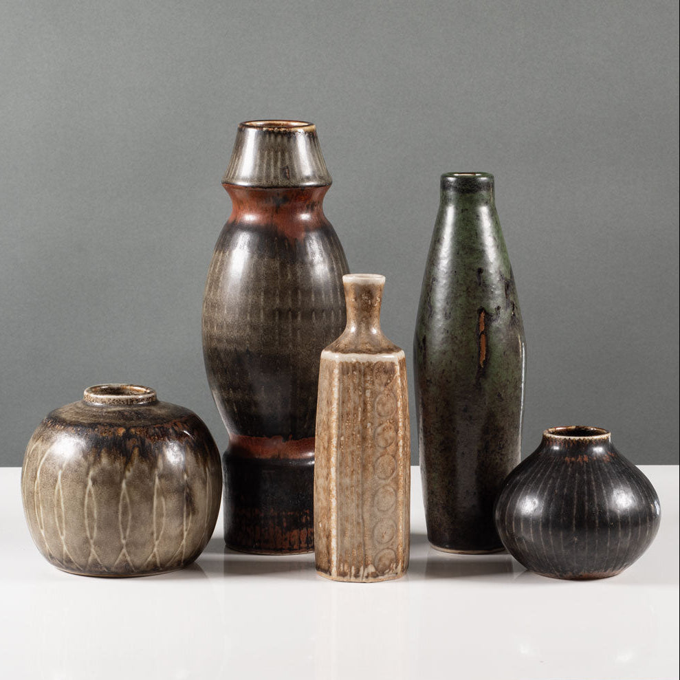 Group of Atelje vases by Carl Harry Stålhane for Rörstrand, Sweden