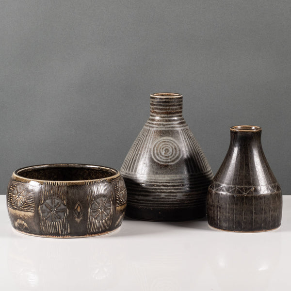 Group of three Atelje vessels by Carl Harry Stålhane for Rörstrand