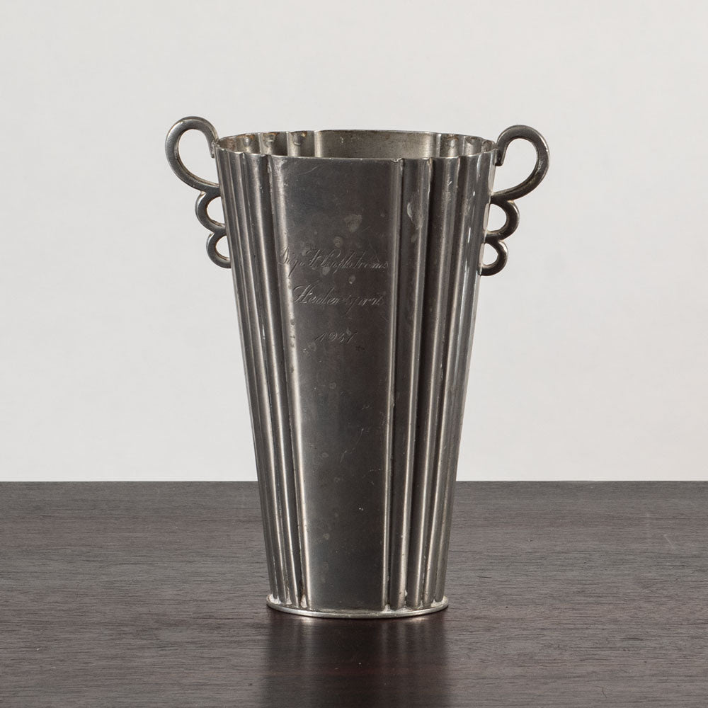 Two pewter vases by CG Hallberg, Sweden