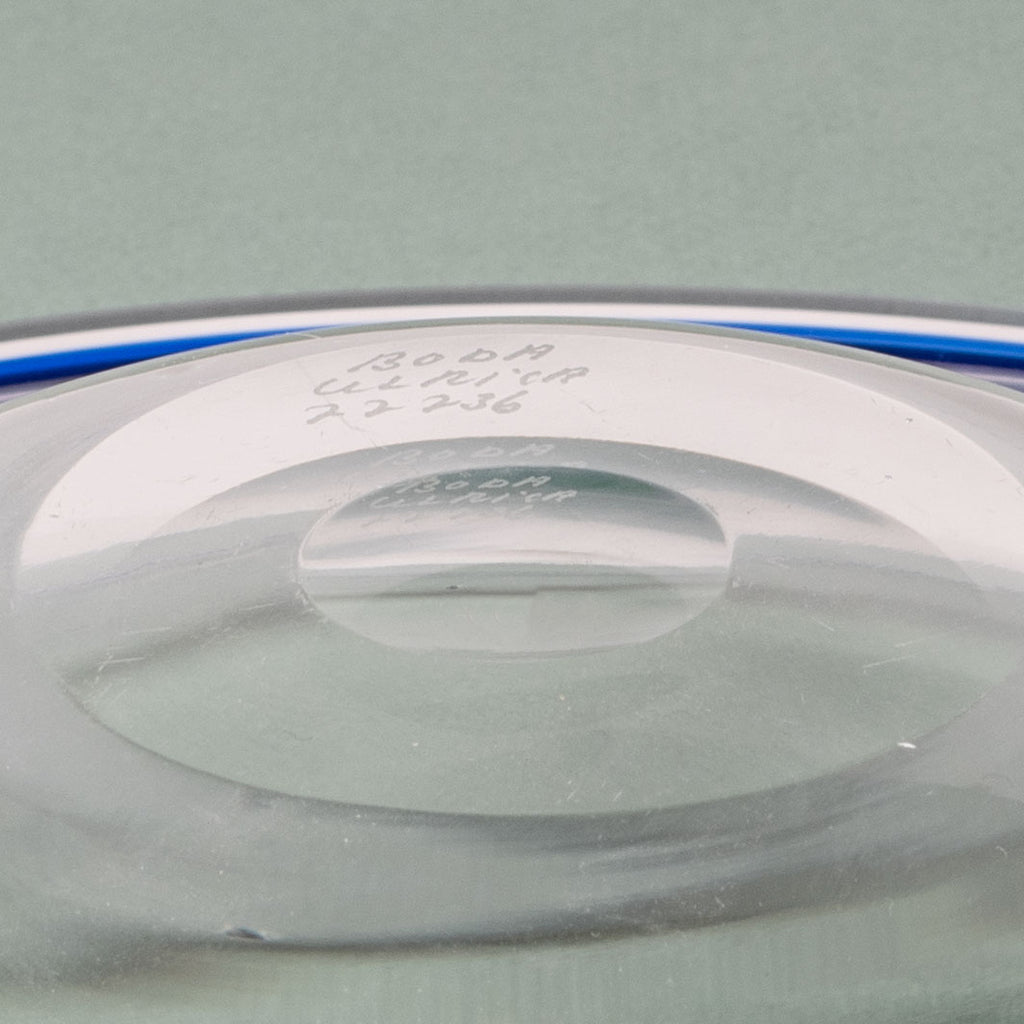 Ulrica Hydman Vallien for Boda, Sweden, wide glass bowl L3719