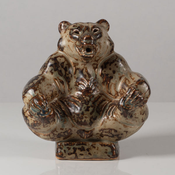 Knud Kyhn for Royal Copenhagen, Denmark, stoneware bear figure