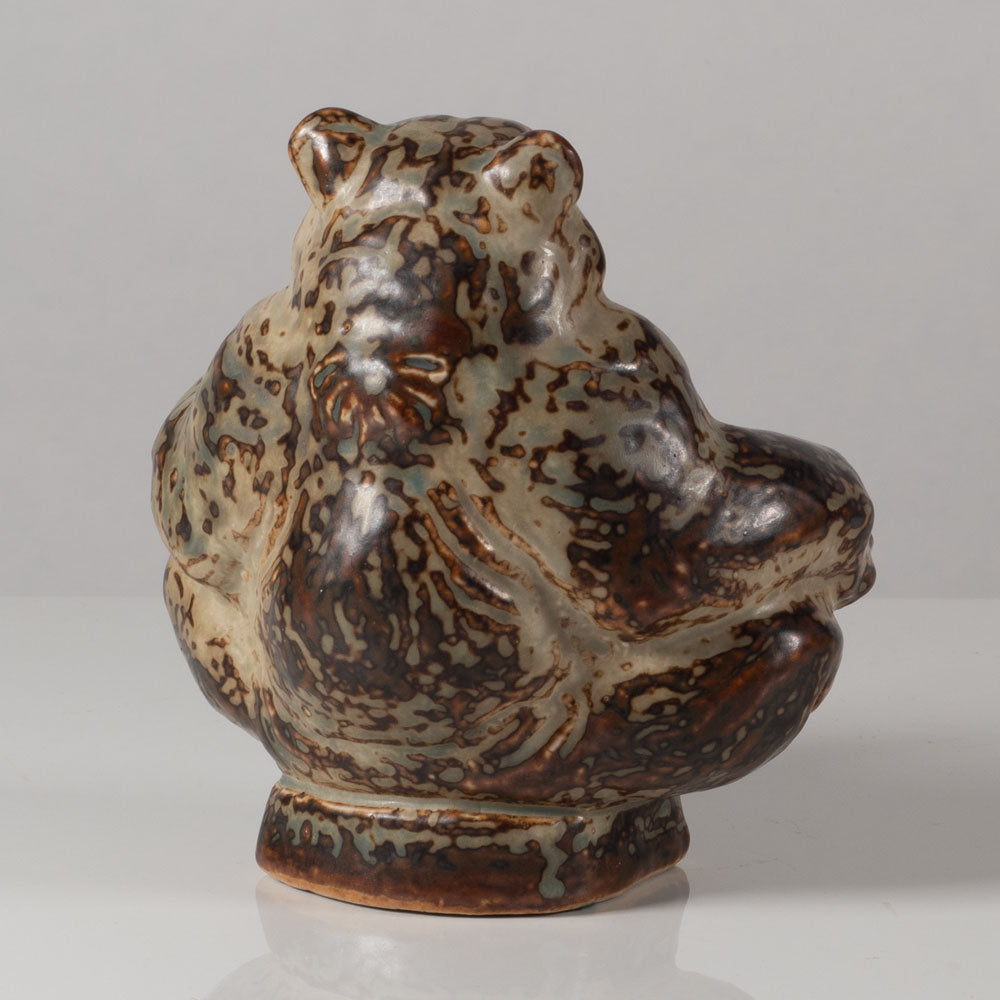 Knud Kyhn for Royal Copenhagen, Denmark, stoneware bear figure L3538