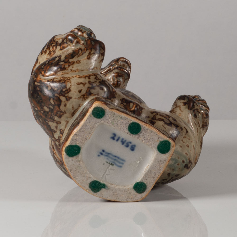 Knud Kyhn for Royal Copenhagen, Denmark, stoneware bear figure L3538