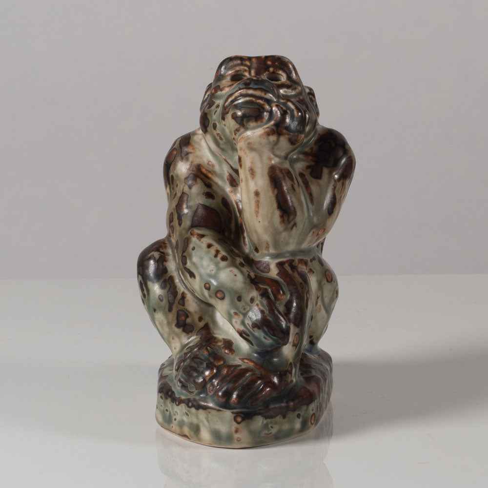 Knud Kyhn for Royal Copenhagen, Denmark, monkey figure L3539