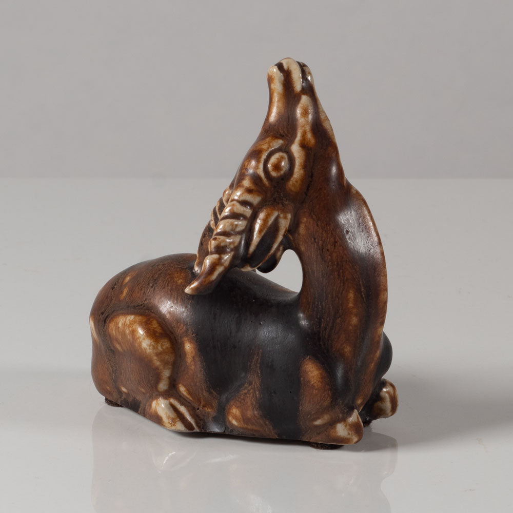 Hugo Liisberg for Saxbo, Denmark. stoneware figure of an antelope L3414