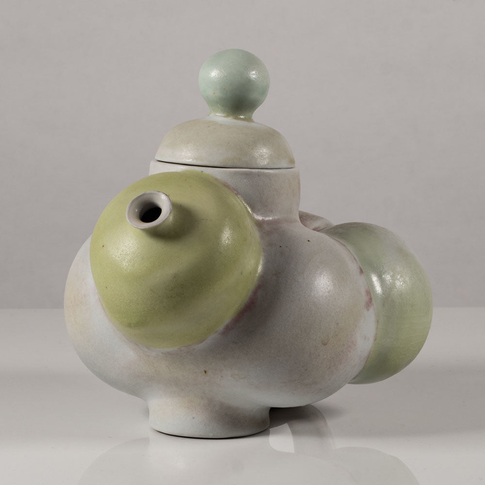 Beate Kuhn, Germany, unique stoneware teapot L3762