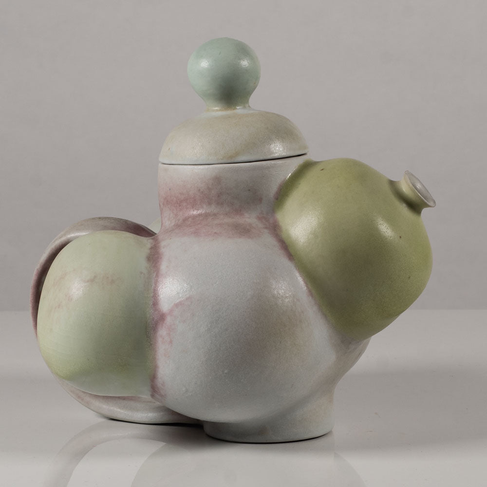 Beate Kuhn, Germany, unique stoneware teapot L3762