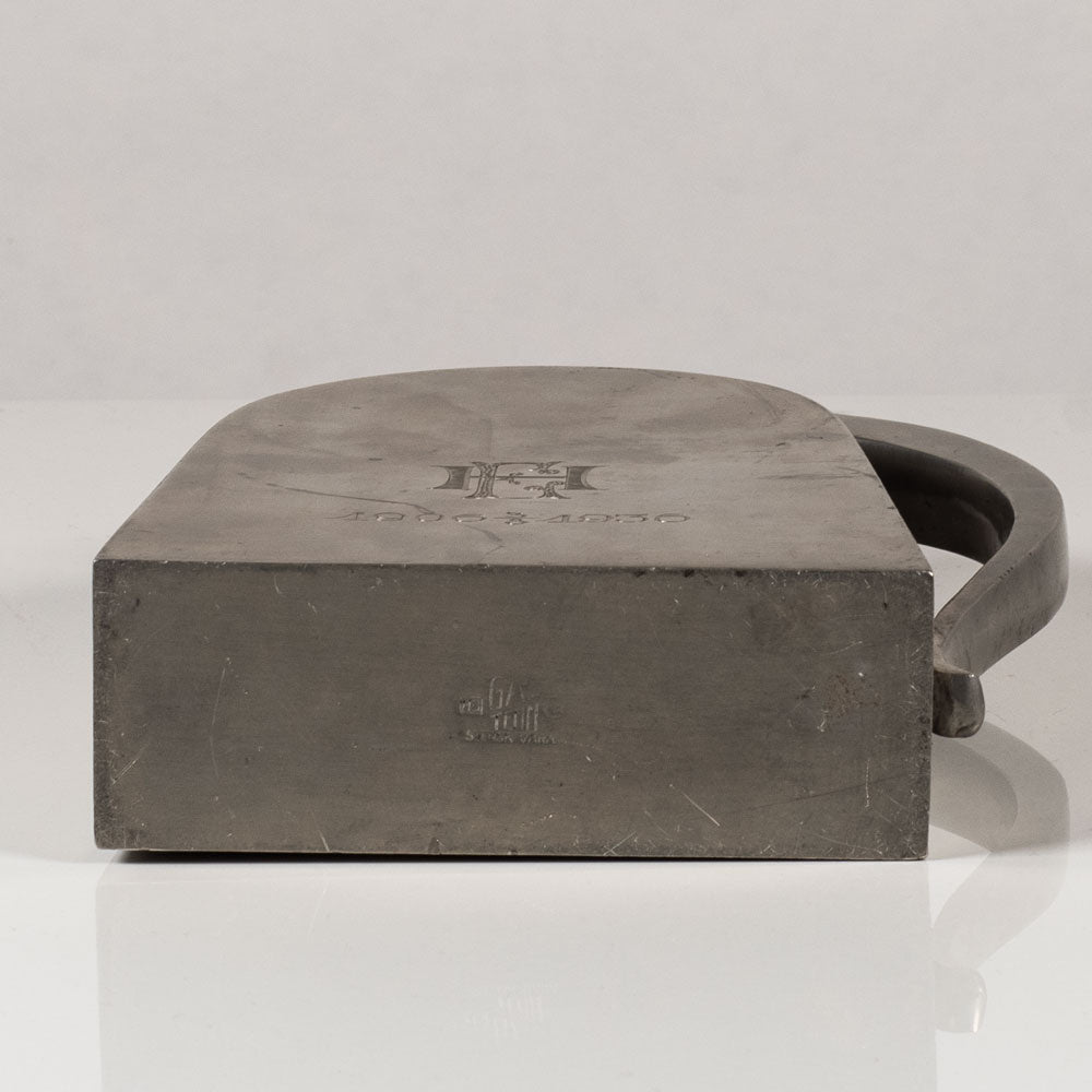 GAB Tenn, Sweden, art deco pewter jug with monogram L3696