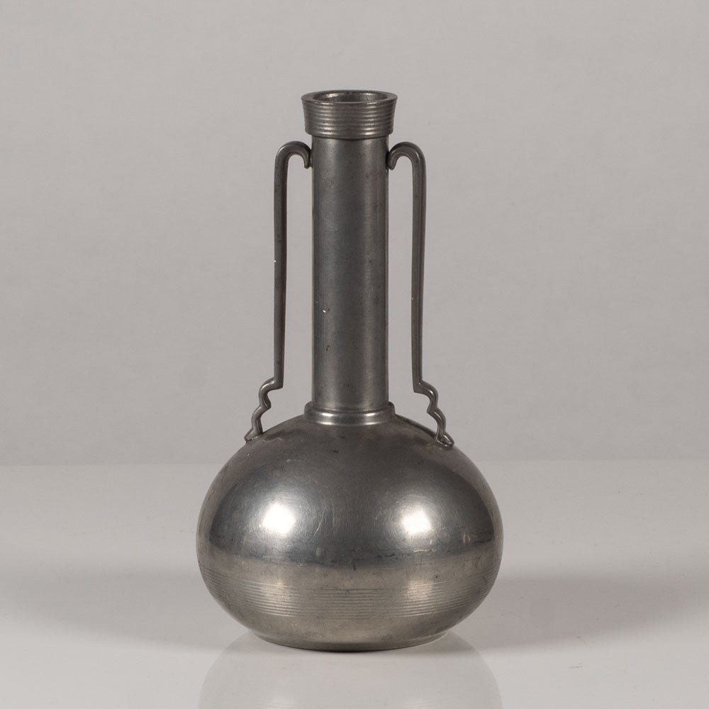 GAB Tenn, Sweden, pewter long necked vase L3772