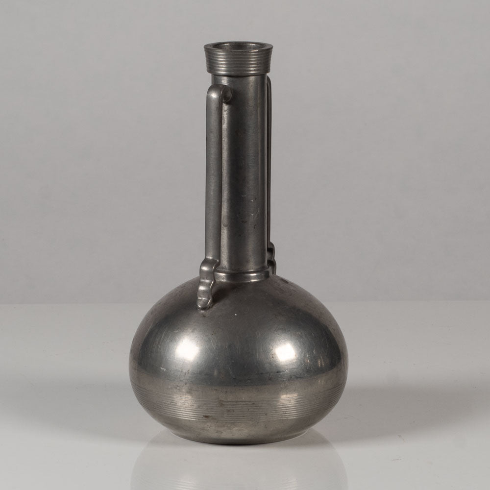 GAB Tenn, Sweden, pewter long necked vase L3772