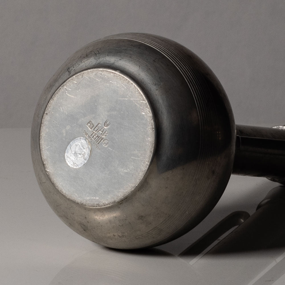 GAB Tenn, Sweden, pewter long necked vase L3772