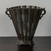 Just Andersen, Denmark, handled vase in disko metal J1483