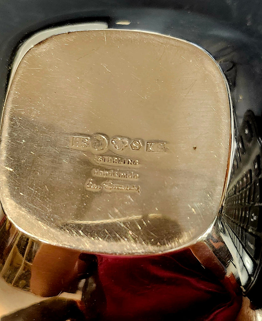 Åke Strömdahl, Strömdahl Aktiebolag, Sweden, sterling silver square bowl L3111