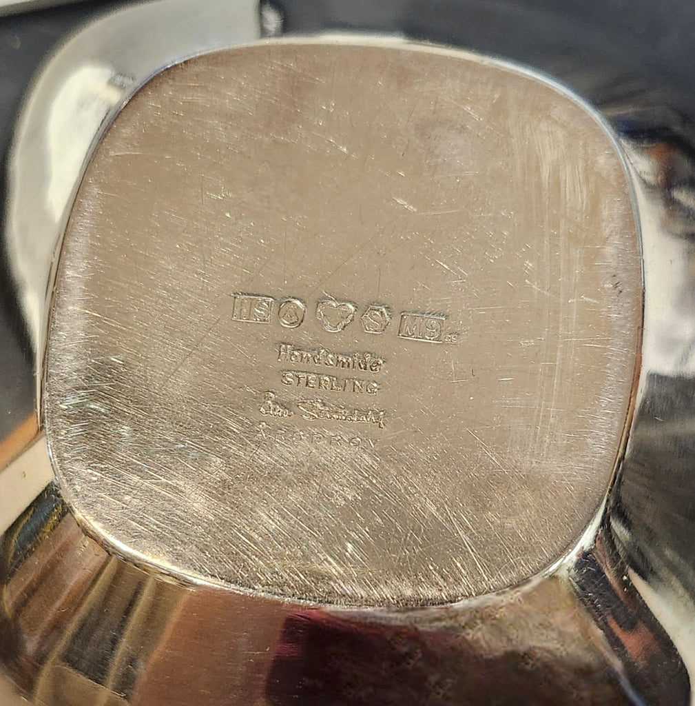 Åke Strömdahl, Strömdahl Aktiebolag, Sweden, sterling silver square bowl L3110