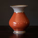 Thorkild Olsen for Royal Copenhagen, vase with orange and gray crackle glaze H1240