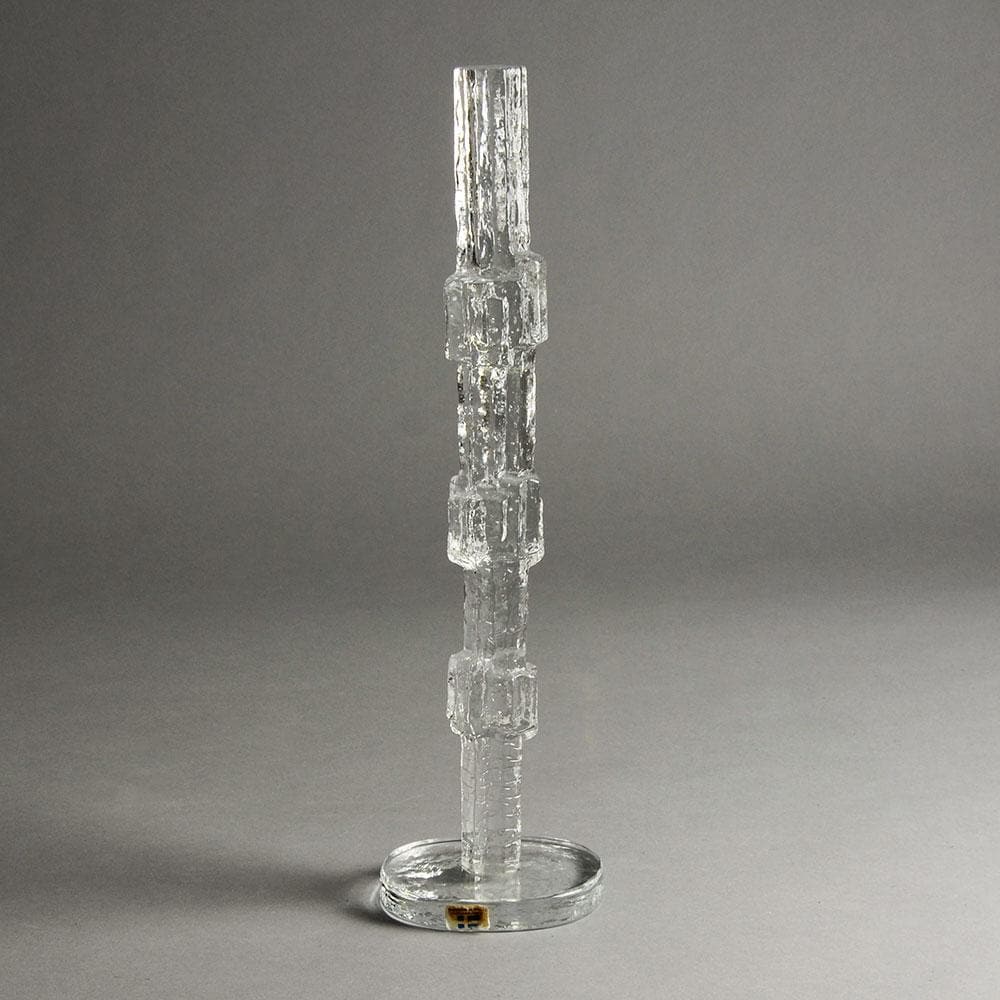 Edvin Ohrstrom Lindshammar glass obelisk for sale