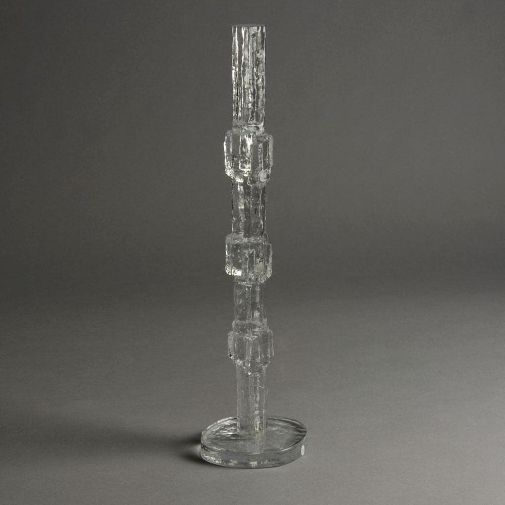 Edvin Ohrstrom Lindshammar glass obelisk for sale