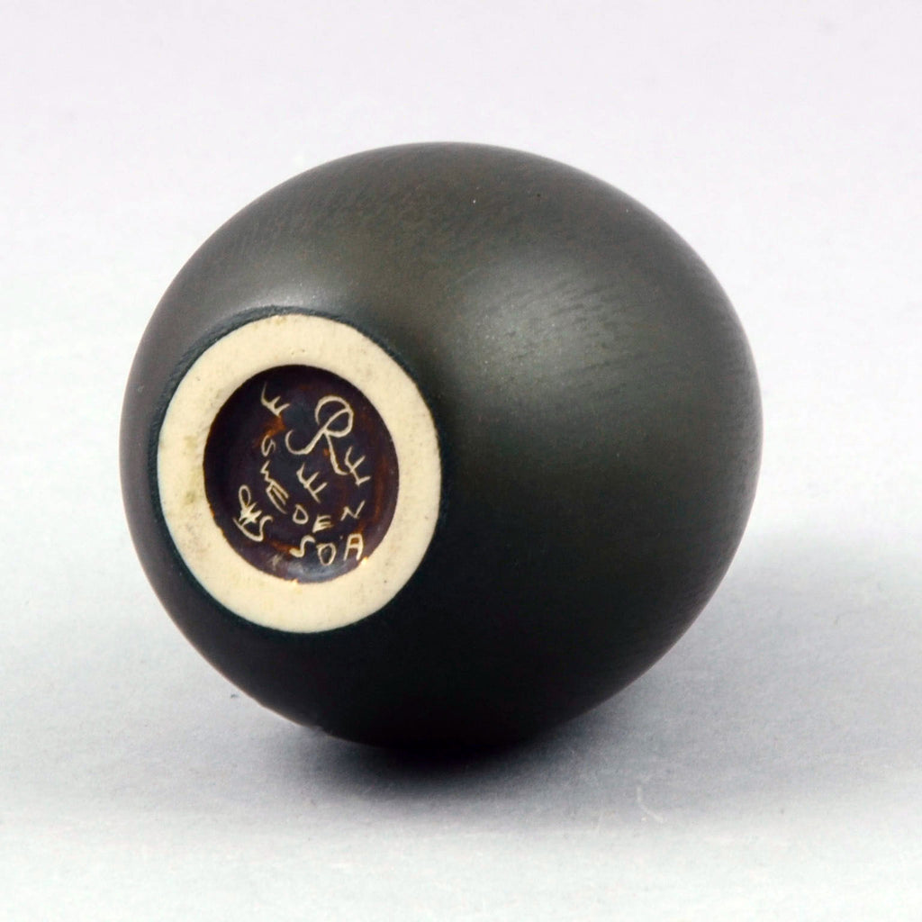 Carl Harry Stålhane for Rörstrand brown stoneware vase D6107