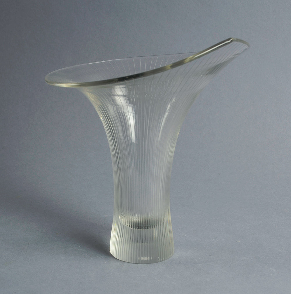 Three engraved Chanterelle vases by Tapio Wirkkala for Iittala