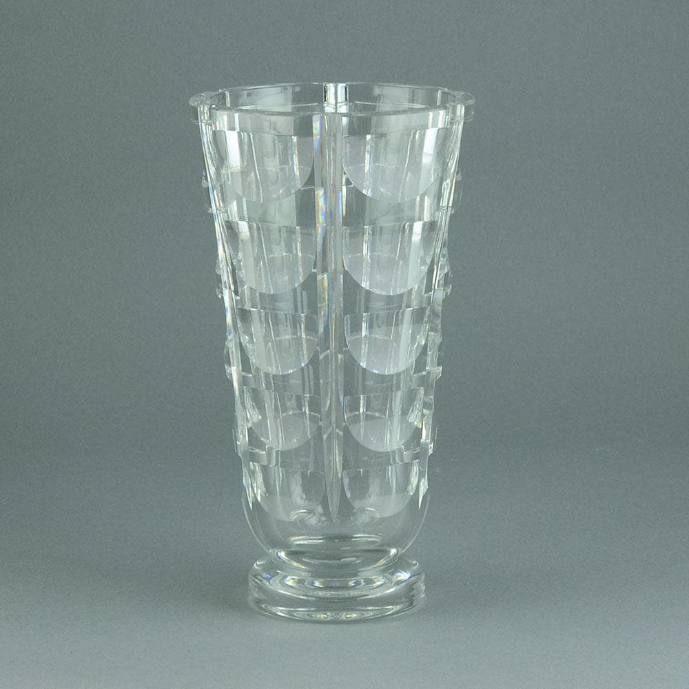 Simon Gate cut glass vase for sale Orrefors