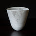 Horst Göbbels, own studio, Germany, porcelain pierced vase H1209