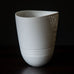 Horst Göbbels, own studio, Germany, porcelain pierced vase H1209