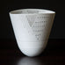 Horst Göbbels, own studio, Germany, porcelain pierced vase H1209