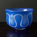 Edward Hald for Orrefors"Graal" footed bowl in blue and milky glass H1164