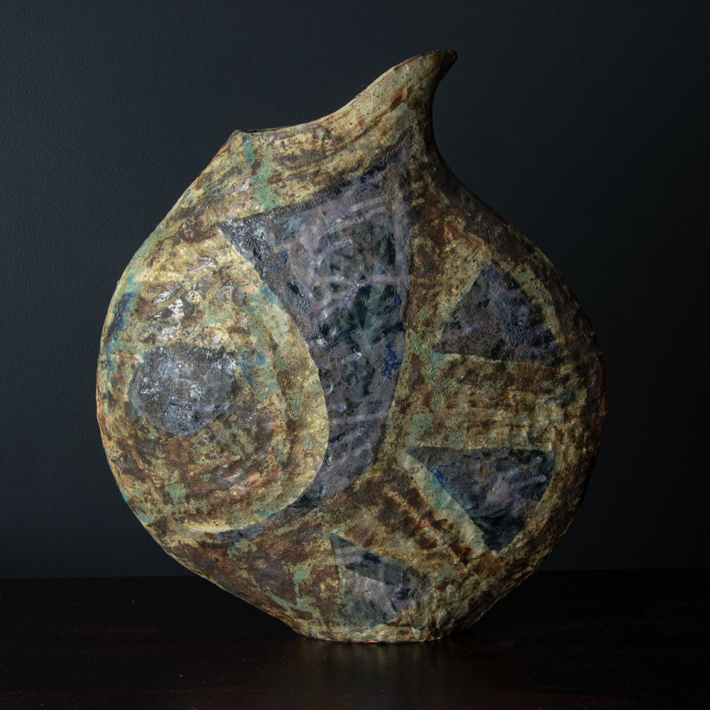 Julian King-Salter, UK, unique coil-built stoneware vessel H1212