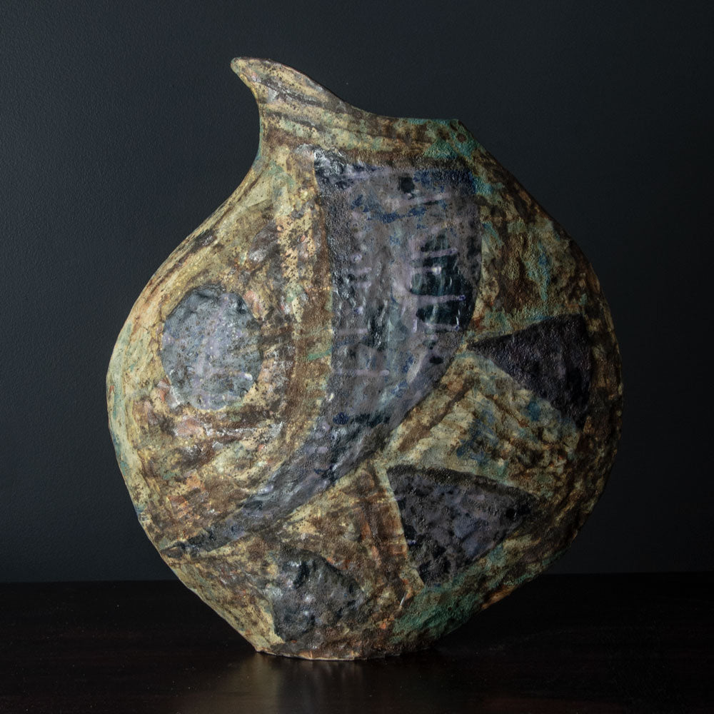 Julian King-Salter, UK, unique coil-built stoneware vessel H1212