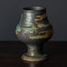 Annikki Hovisaari for Arabia, Finland, vase with blue and brown glaze H1182