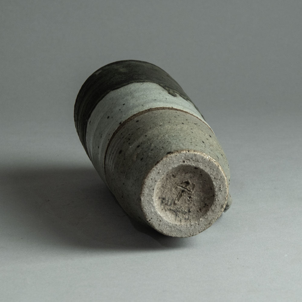 Antje Brüggemann-Breckwoldt, own studio, Germany, unique stoneware vase with gray glaze H1085
