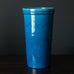 Nils Kähler for Herman A. Kähler Keramik very large cylindrical vase with turquoise glaze b3441