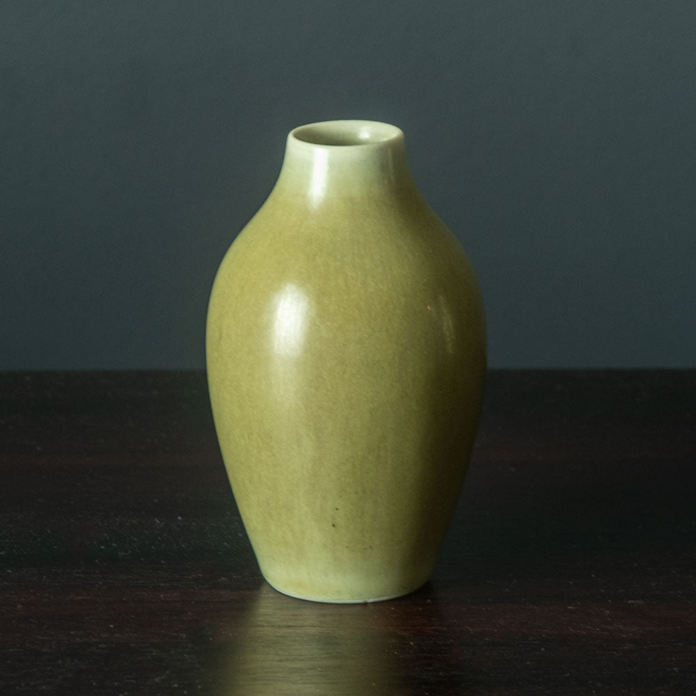Per Linnemann-Schmidt for Palshus, small vase with olive haresfur glazes  N9767